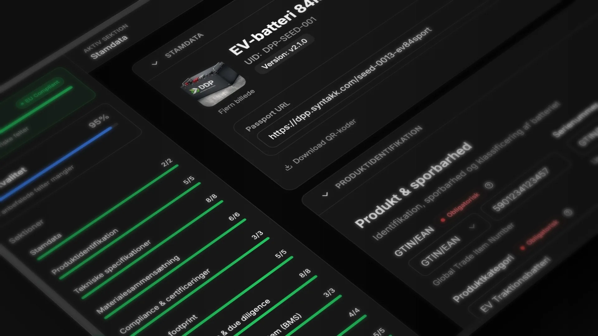 Syntakk platform - digital battery passport overview - Wacky Studio