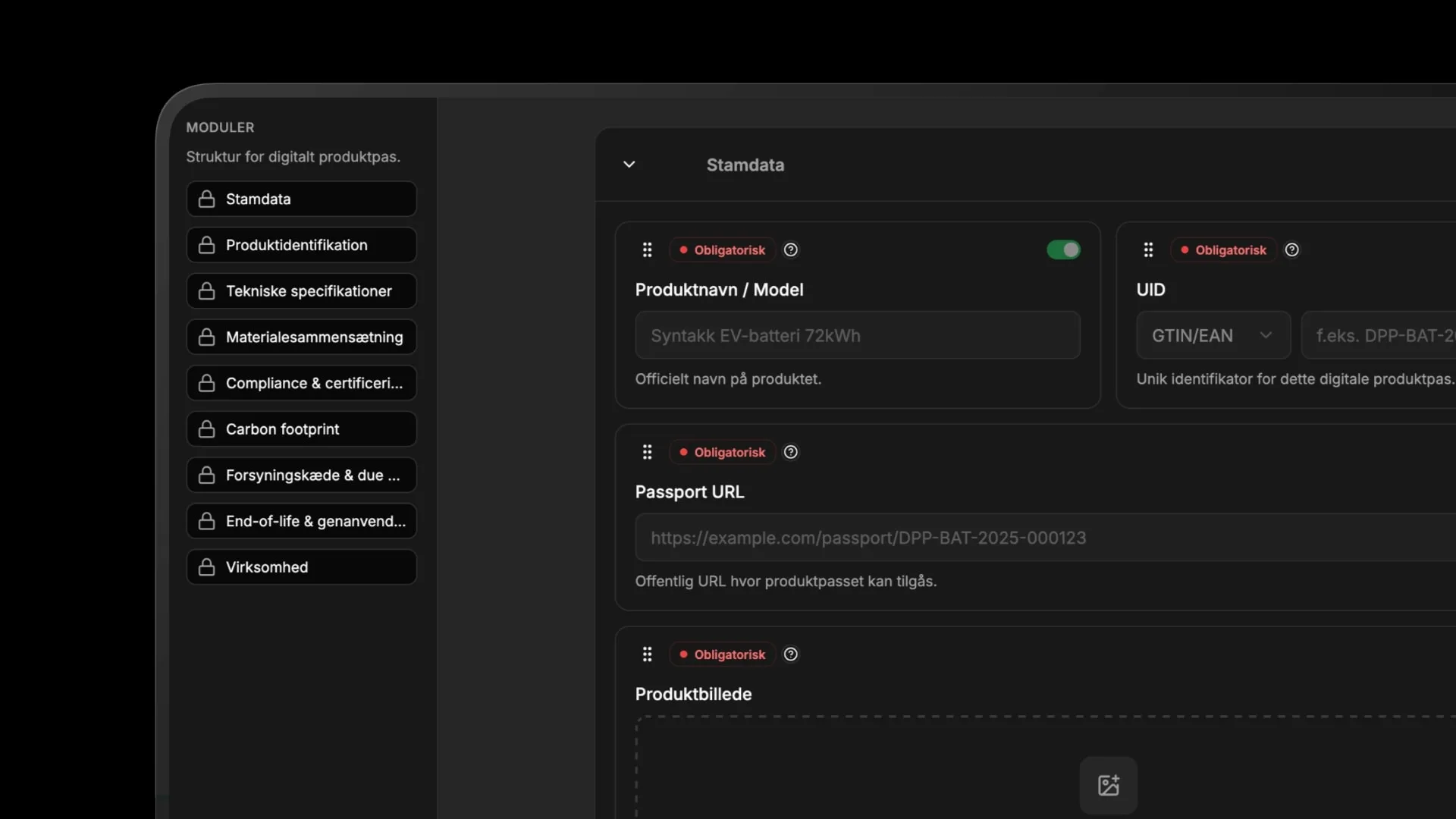 Syntakk template for digital product passport under the EU Battery Regulation - Wacky Studio